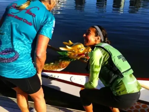 Dragon Boat Paddler for Southern Storm, Australia